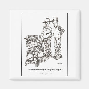 Imán del dibujo animado de la hernia