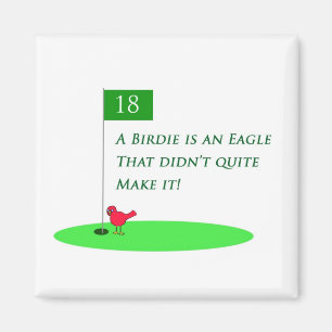 Imán del dibujo animado del golf de Eagle del