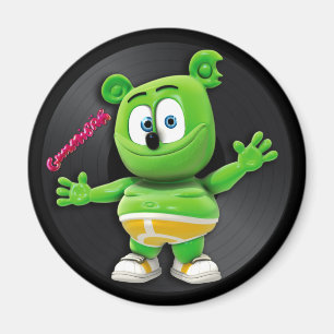 Imán del disco de vinilo de Gummibär DJ