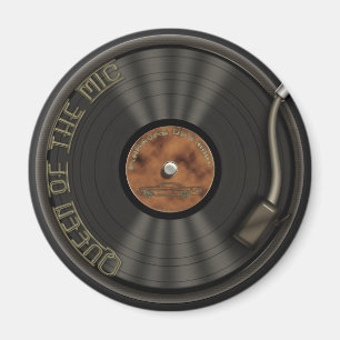 Imán del disco de vinilo de LP del Karaoke