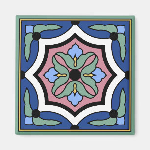 Imán del diseño de la teja del vintage de la isl