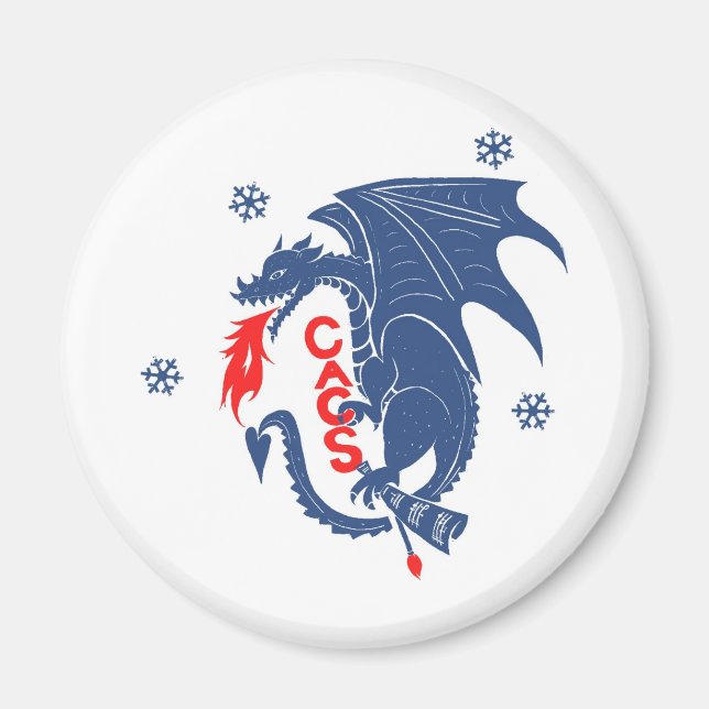 Imán del Dragón Azul (Frente)