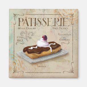 Imán del Eclair del Patisserie