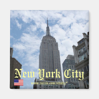 Imán del edificio del Empire State de la ciudad de