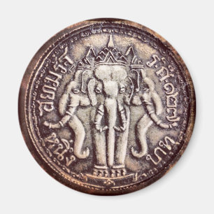 Imán del elefante del baht de Tailandia