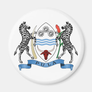 Imán del escudo de armas de Botswana