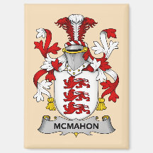 Imán del Escudo de Armas de la Familia McMahon 
