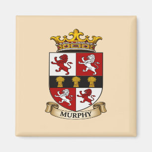 Imán del Escudo de Armas de la Familia Murphy