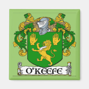 Imán del escudo de armas de O'Keefe