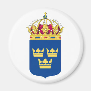 Imán del escudo de armas de Suecia