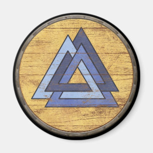 Imán del escudo de Viking - Valknut