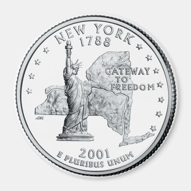 imán del estadio de Nueva York de 2001 (Frente)