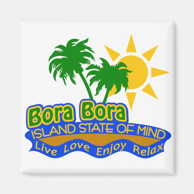 imán del estado mental de Bora Bora (Frente)