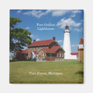 Imán del faro 2 de Gratiot del fuerte