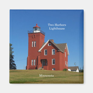 Imán del faro de dos Harbors