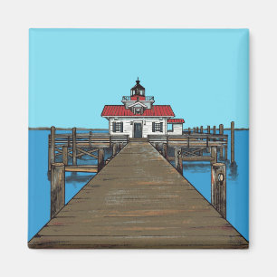 Imán del faro de los pantanos de Roanoke