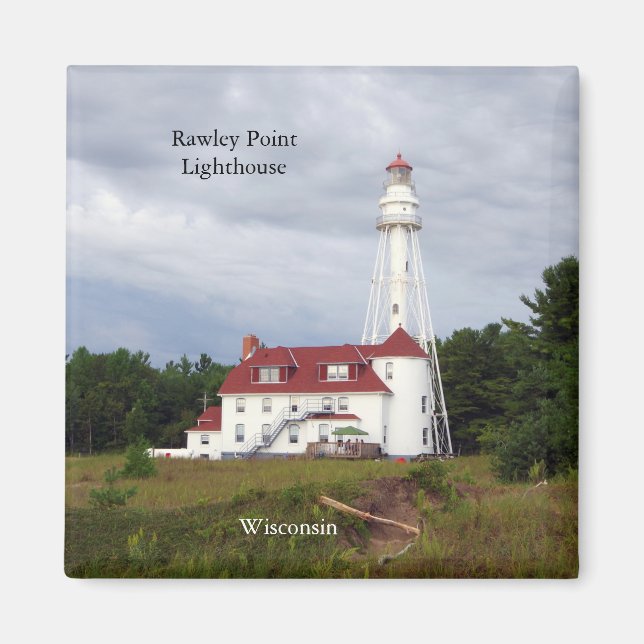 imán del faro de Rawley Point (Frente)