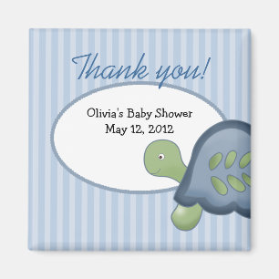 Imán del favor de Baby Shower de la tortuga del