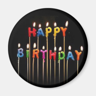 Imán del feliz cumpleaños