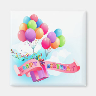 Imán del feliz cumpleaños