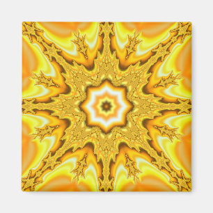 Imán del fractal de la estrella del oro