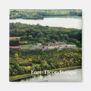 Imán Del fuerte de Ticonderoga del otoño personalizado