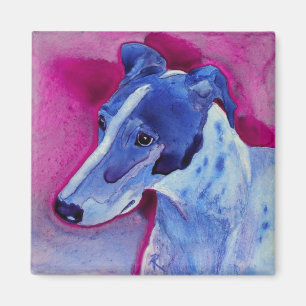 Imán del galgo - "muchacho azul "
