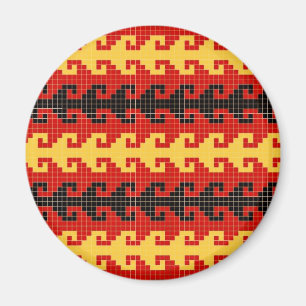 Imán del "gancho" - rojo/amarillo/negro