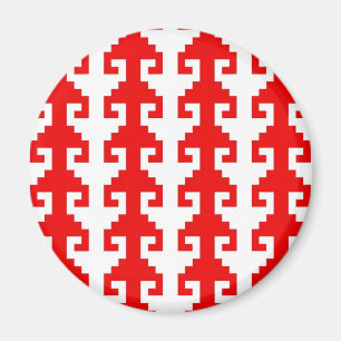 Imán del "gancho" - rojo/blanco