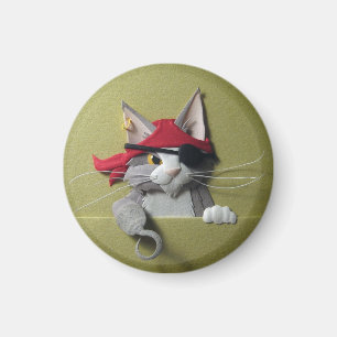 Imán del gatito #2 del pirata