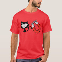 imán del gatito, camisetas divertido, humor,