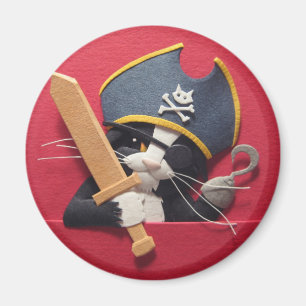 Imán del gatito del pirata