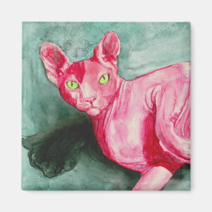 Imán del gato de Sphynx