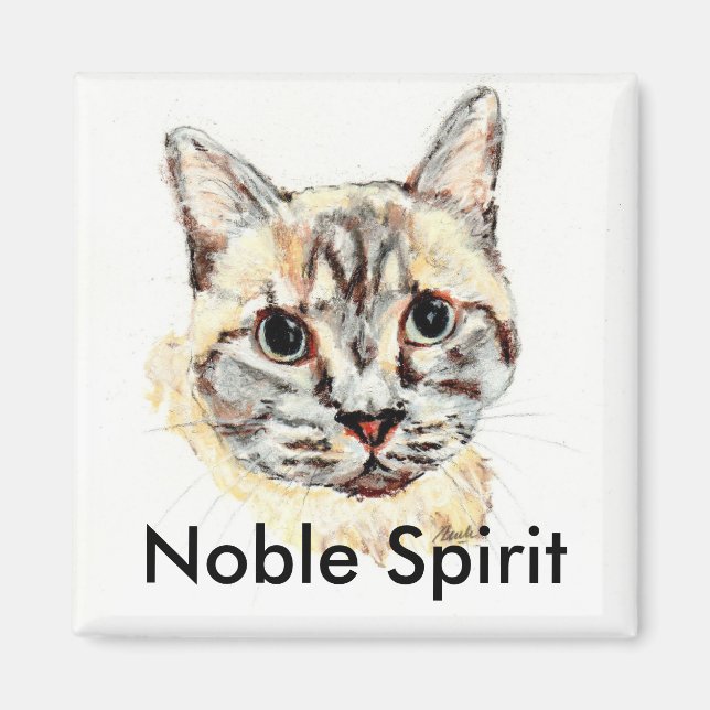 Imán del gato del Espíritu Noble (Frente)
