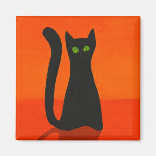 Imán del gato negro