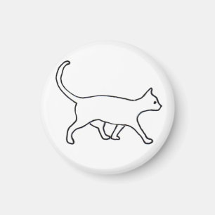 imán del gato que camina