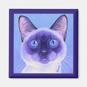 Imán del gato siamés