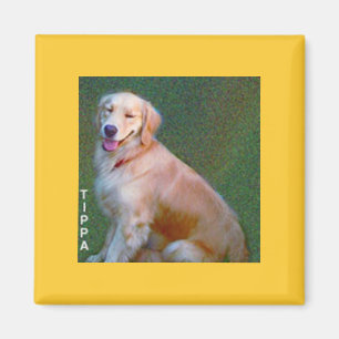 Imán del golden retriever