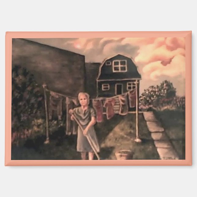 Imán del hogar de Virginia (Anverso)