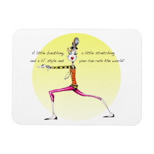 Imán del humor de la yoga