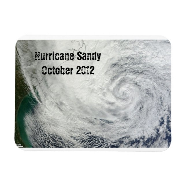 Imán del huracán Sandy (Horizontal)