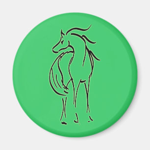 Imán del ilustracion del caballo