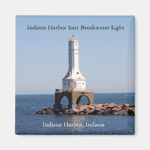 imán del Indiana Harbor East Breakwater Light