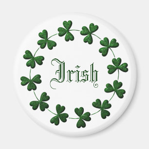 Imán del irlandés del anillo del trébol