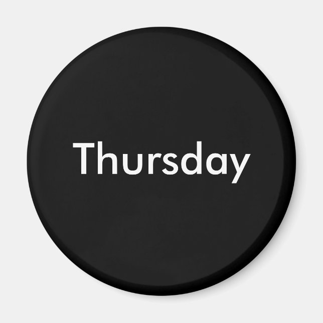 imán del jueves (Frente)