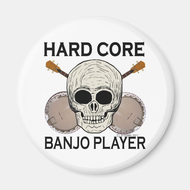 Imán del jugador de banjo de núcleo duro (Frente)