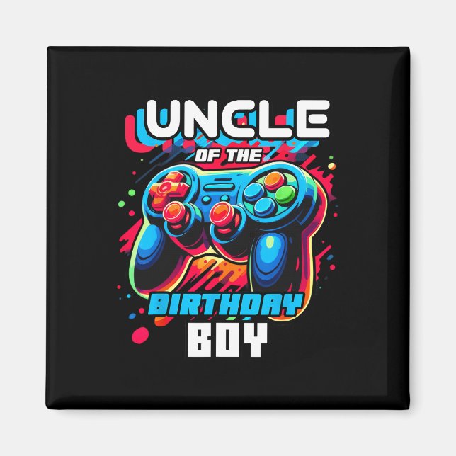 Imán Del Jugador De Videojuegos De Cumpleaños 3 (Frente)