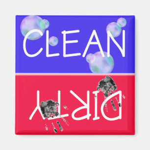 Imán del lavaplatos de CLEAN-DIRTY