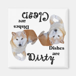 Imán del lavaplatos de Shiba Inu