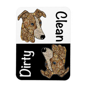 Imán del lavaplatos de Whippet